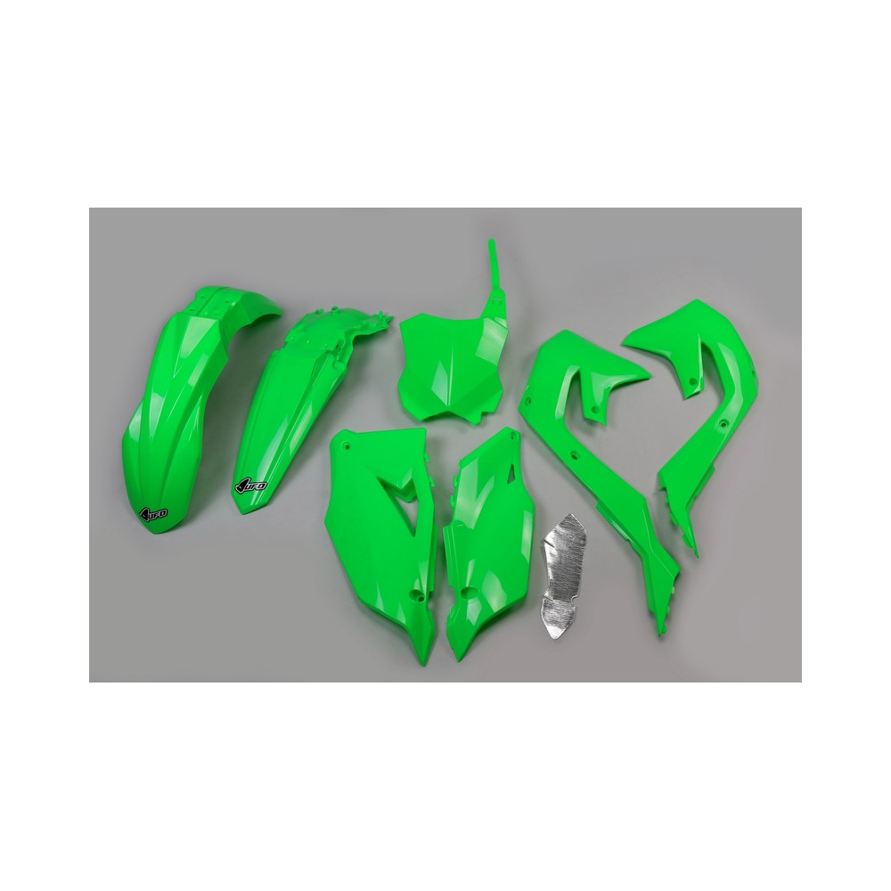 Kit plastiques UFO vert fluo Kawasaki KX450