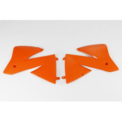 Ouïes de radiateur UFO orange KTM EXC