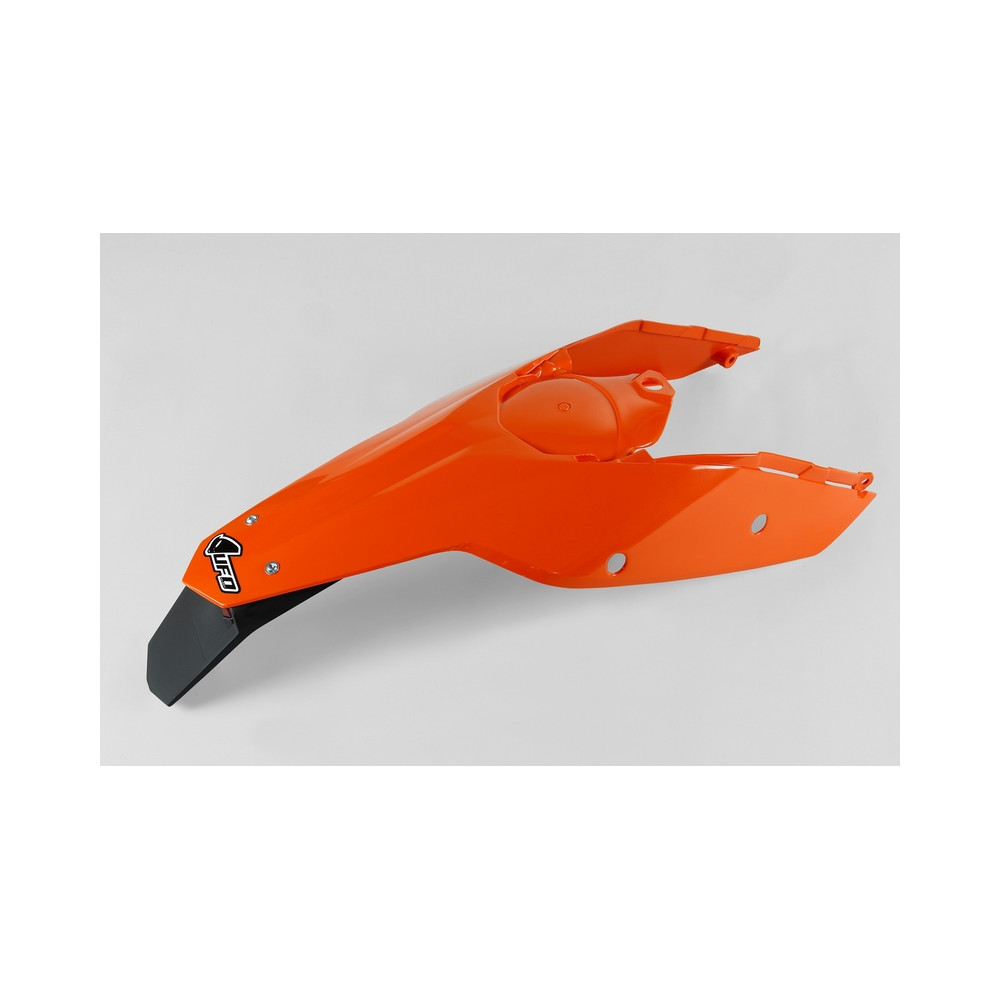 Garde-boue arrière + plaques latérales UFO orange KTM EXC/EXC-F
