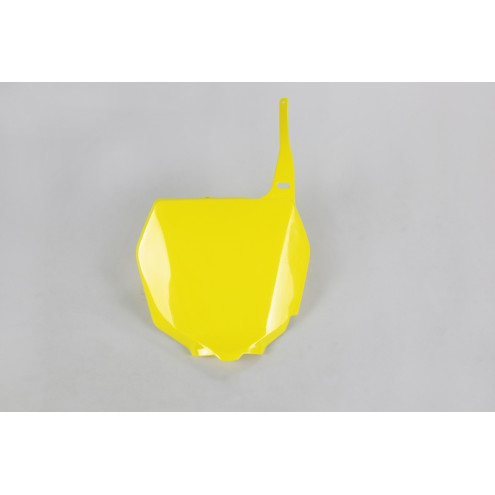 Plaque numéro frontale UFO jaune Suzuki