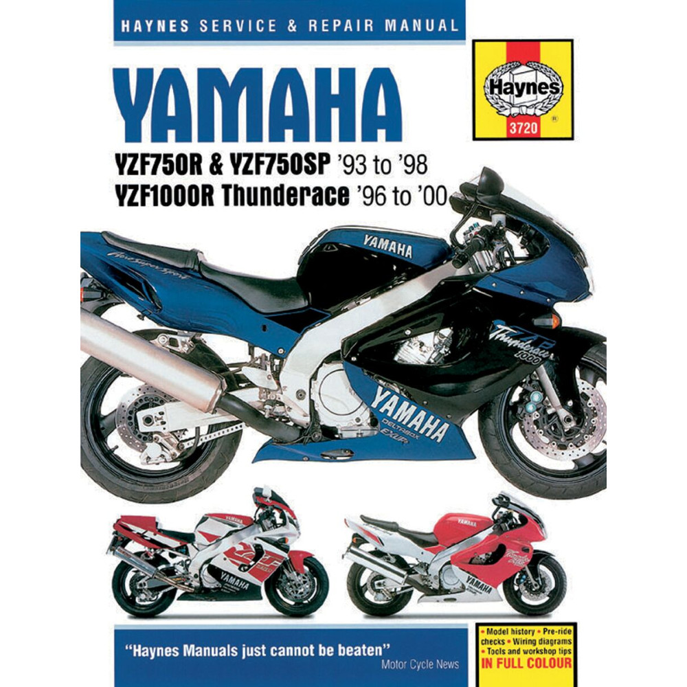Revue technique entretien réparation - Yamaha YZF 750 R / YZF 1000 R Thunderace
