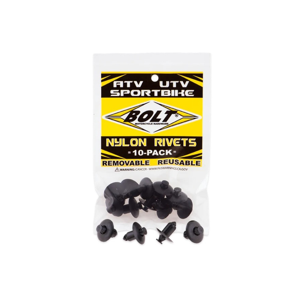 Rivets plastique M8 XL BOLT - 10 pièces