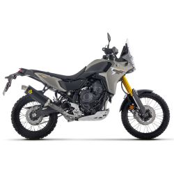 Silencieux Indy Race Alu Noir sortie Inox - Yamaha 700 Ténéré 2025