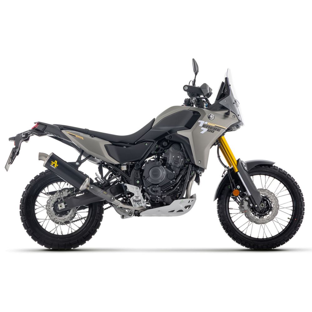 Silencieux Indy Race Alu Noir sortie Inox - Yamaha 700 Ténéré 2025