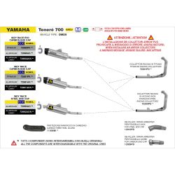 Collecteur Arrow Racing Inox - Yamaha 700 Ténéré