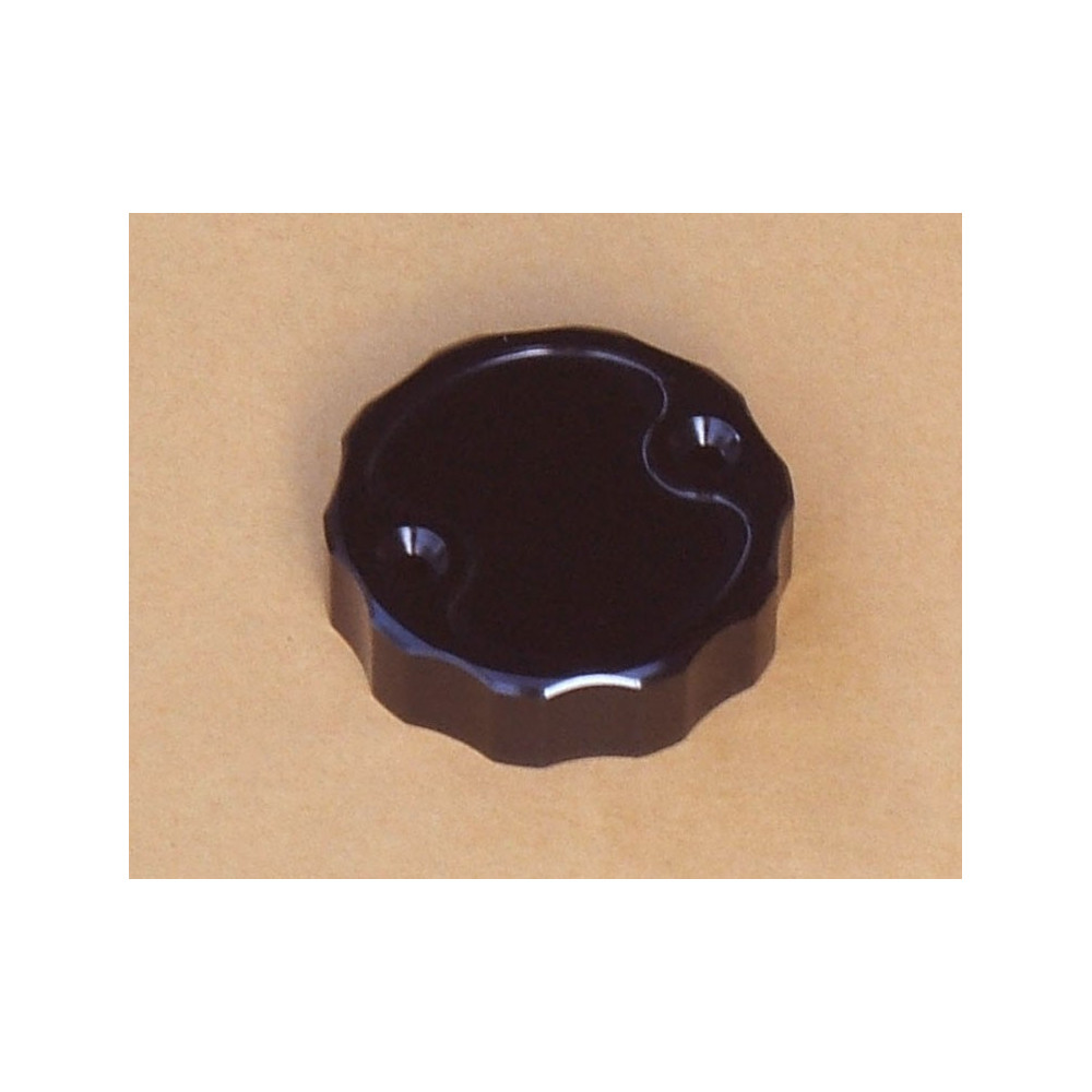 Bouchon aluminium pour réservoir de maitre cylindre de frein Nissin, noir