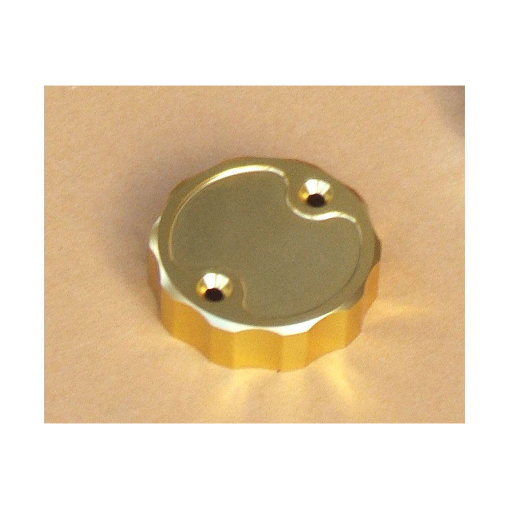 Bouchon aluminium pour réservoir de maitre cylindre de frein Nissin, or