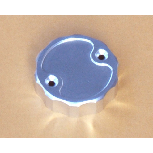 Bouchon aluminium pour réservoir de maitre cylindre de frein Nissin, argent