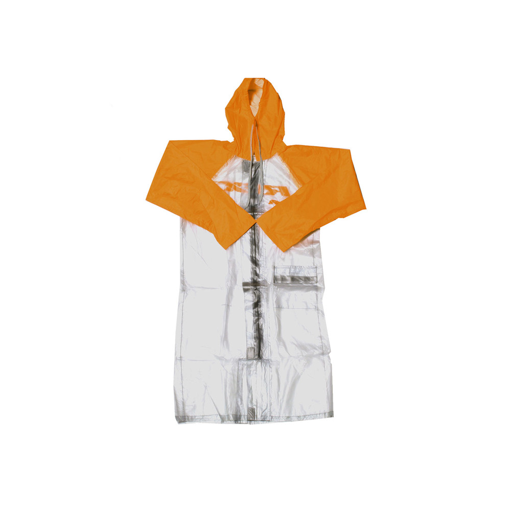 Imperméable long RFX Race (Transparent/ Orange) - taille M