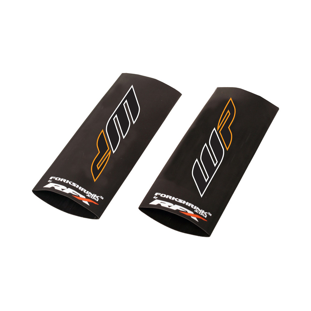 Protection de fourche supérieure RFX Race Series Forkshrink logo WP - blanc/orange