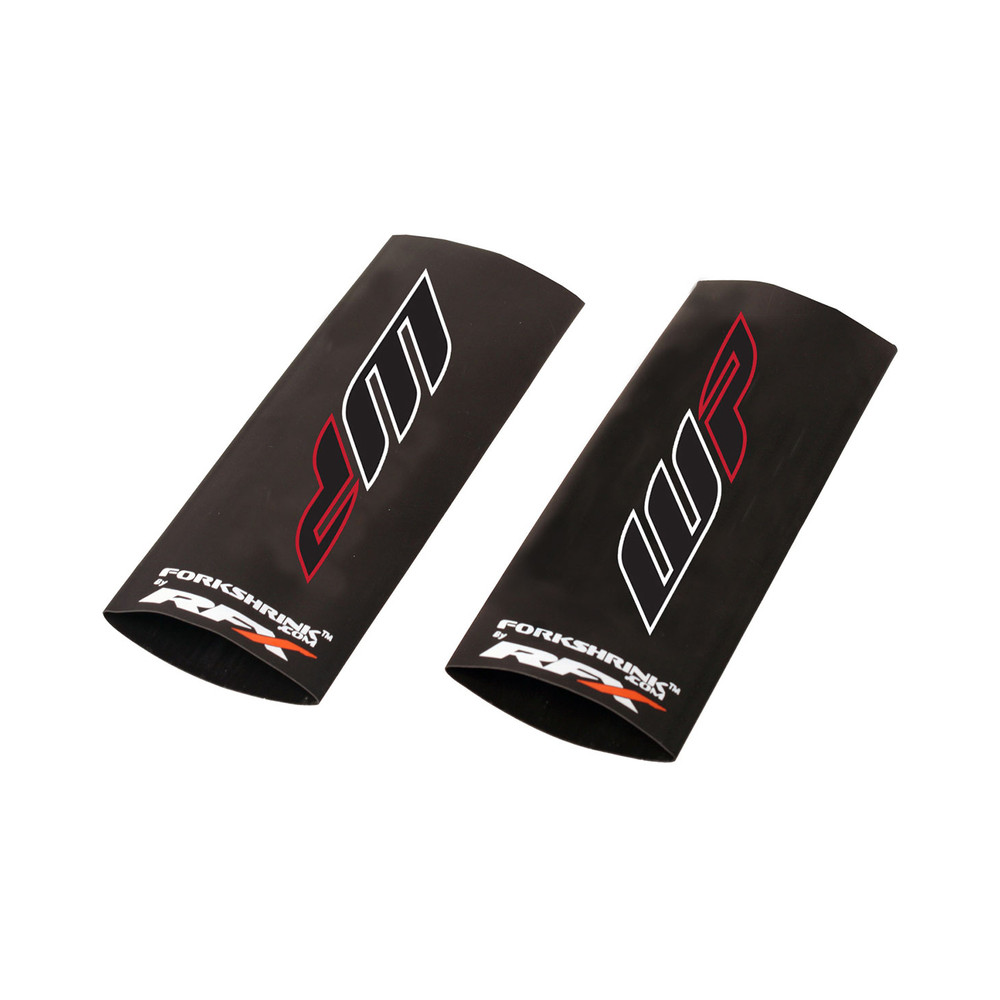 Protection de fourche supérieure RFX Race Series Forkshrink logo WP - blanc/rouge