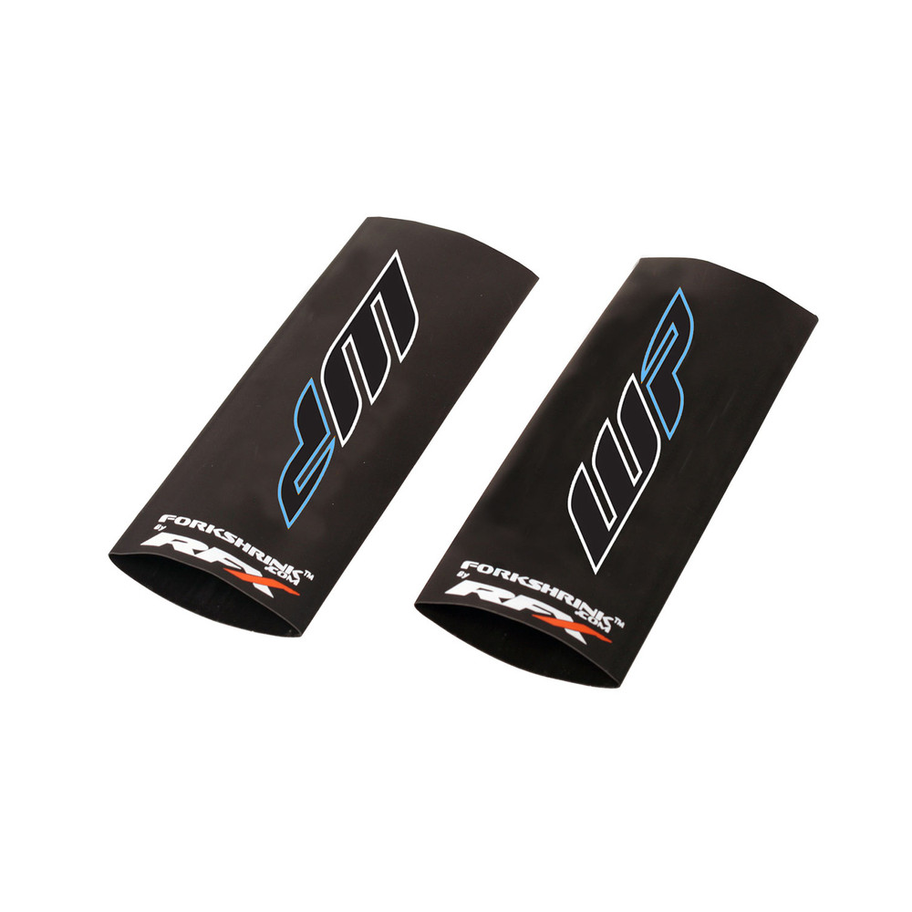 Protection de fourche supérieure RFX Race Series Forkshrink logo WP - blanc/bleu