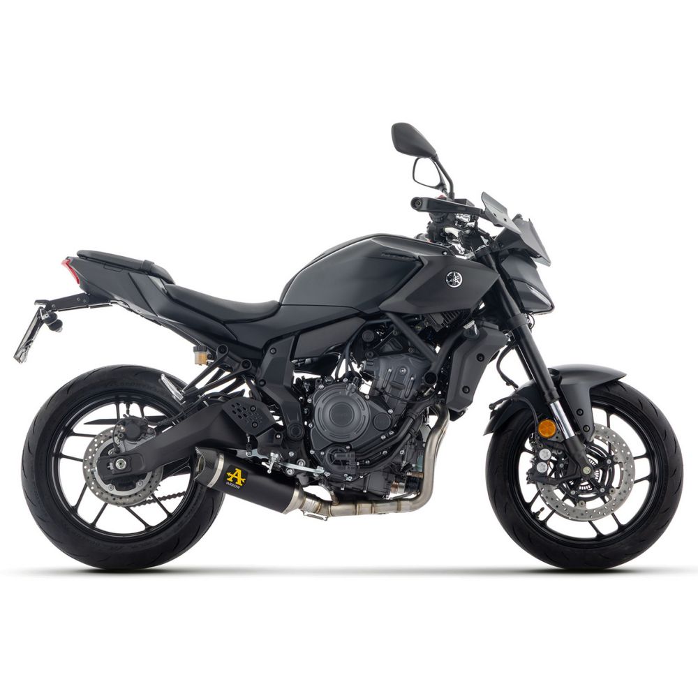 Ligne complète Arrow Racing Thunder Noir - Yamaha 700 MT-07 2025