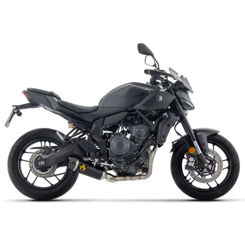 Ligne complète Arrow Racing Thunder Noir - Yamaha 700 MT-07 2025-26