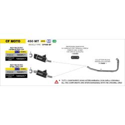 Silencieux Arrow Indy Race Evo Aluminium noir - CF Moto 450 MT 2024