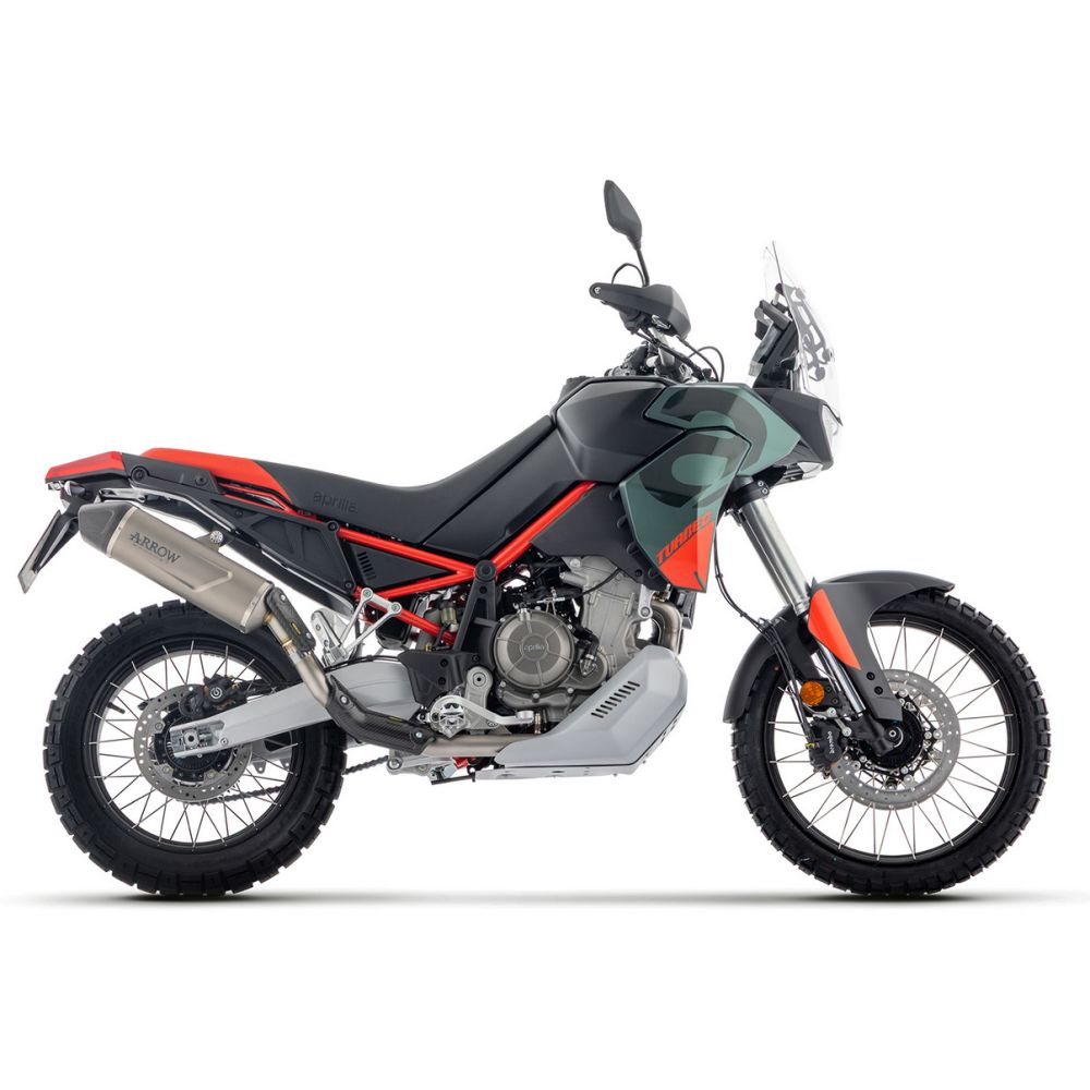 Echappement Arrow Indy Race Evo Titane embout carbone - Aprilia 660 Tuareg 2025