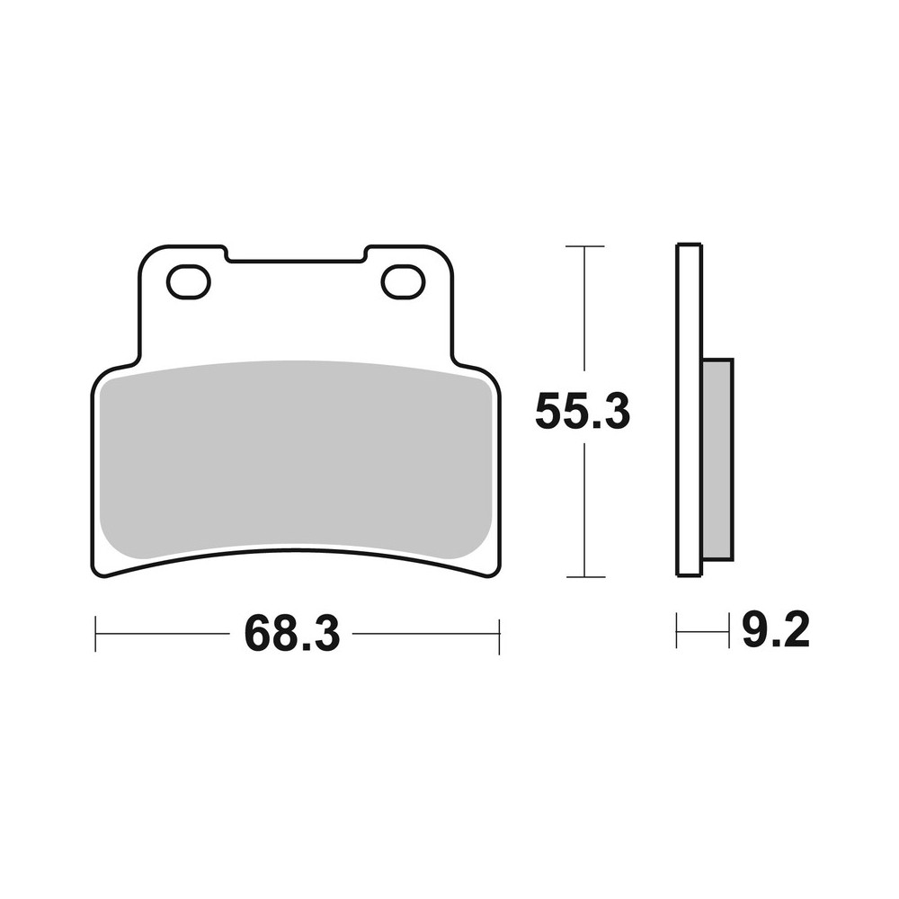 Plaquettes de frein BREMBO route carbone céramique - 07GR7707