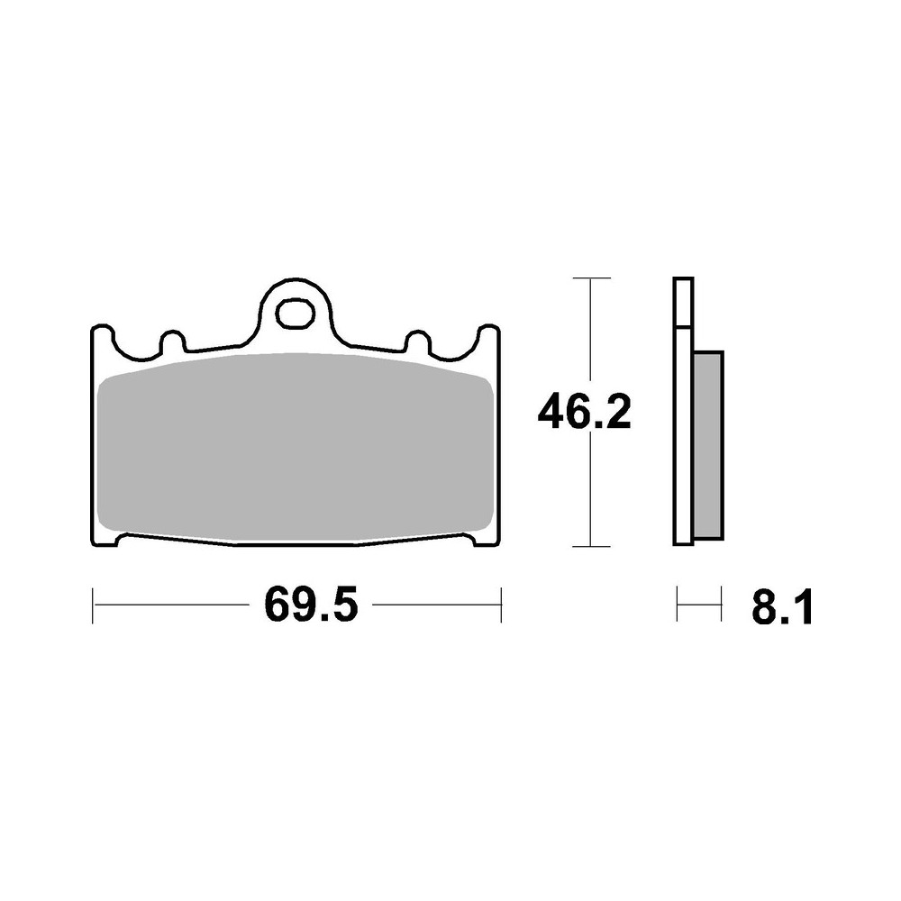 Plaquettes de frein BREMBO route carbone céramique - 07KA1306