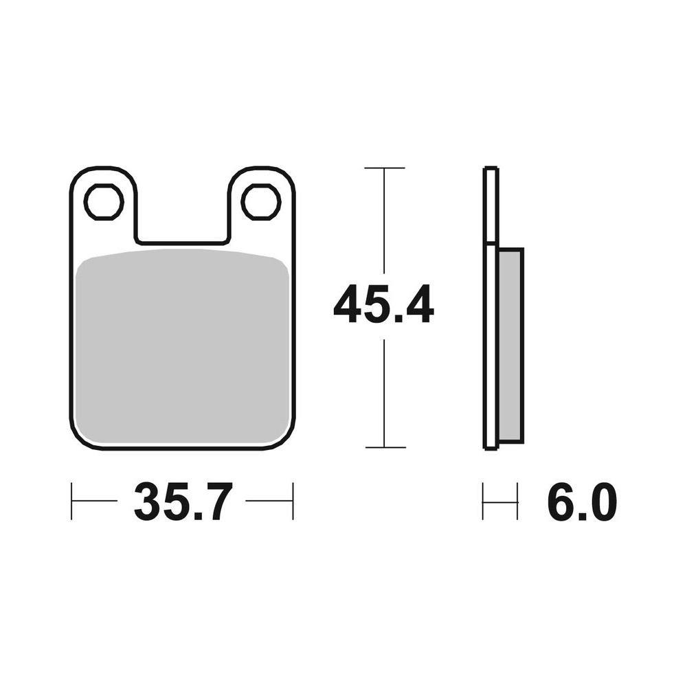 Plaquettes de frein BREMBO route carbone céramique - 07BB1205