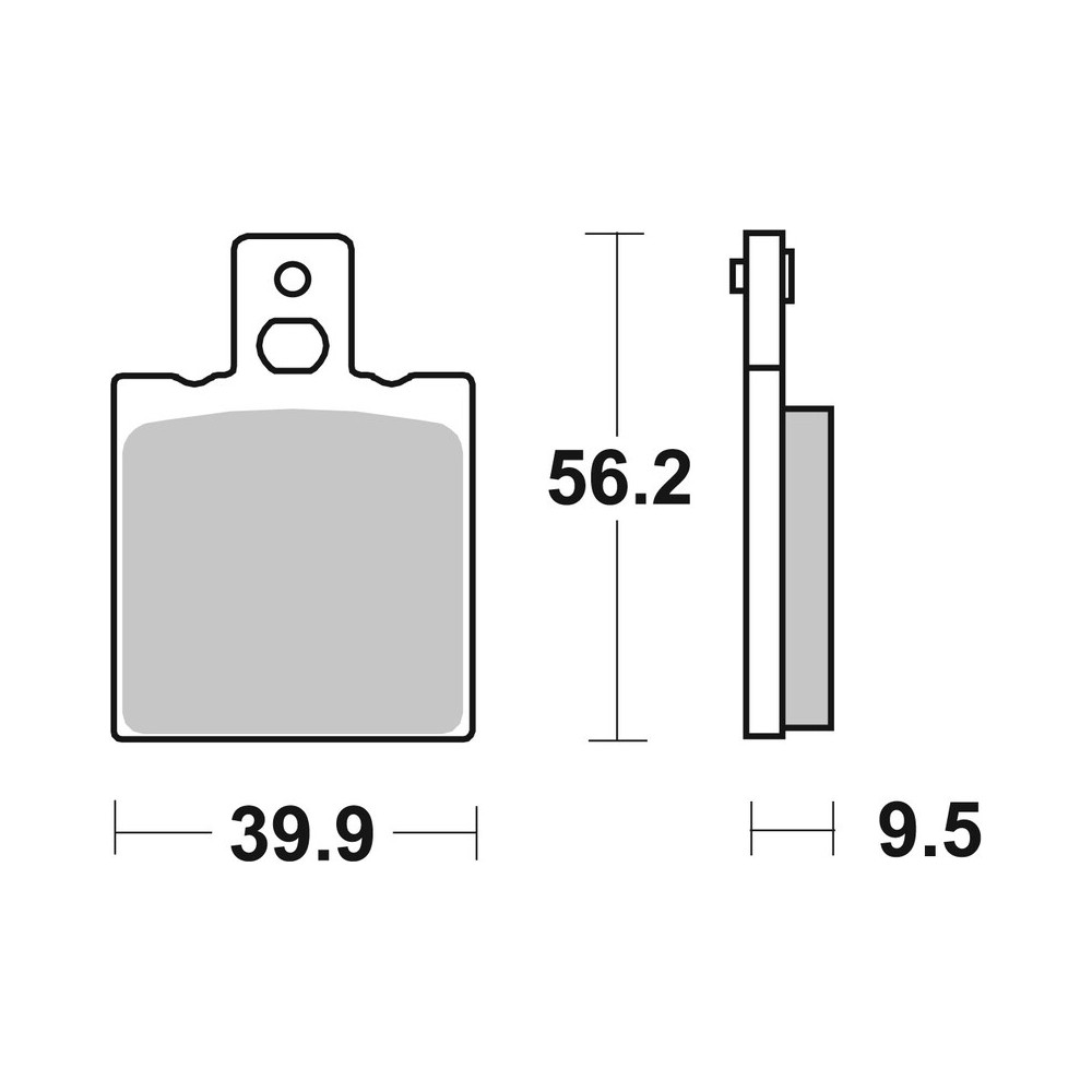 Plaquettes de frein arrière Brembo 07HO33 CC organique