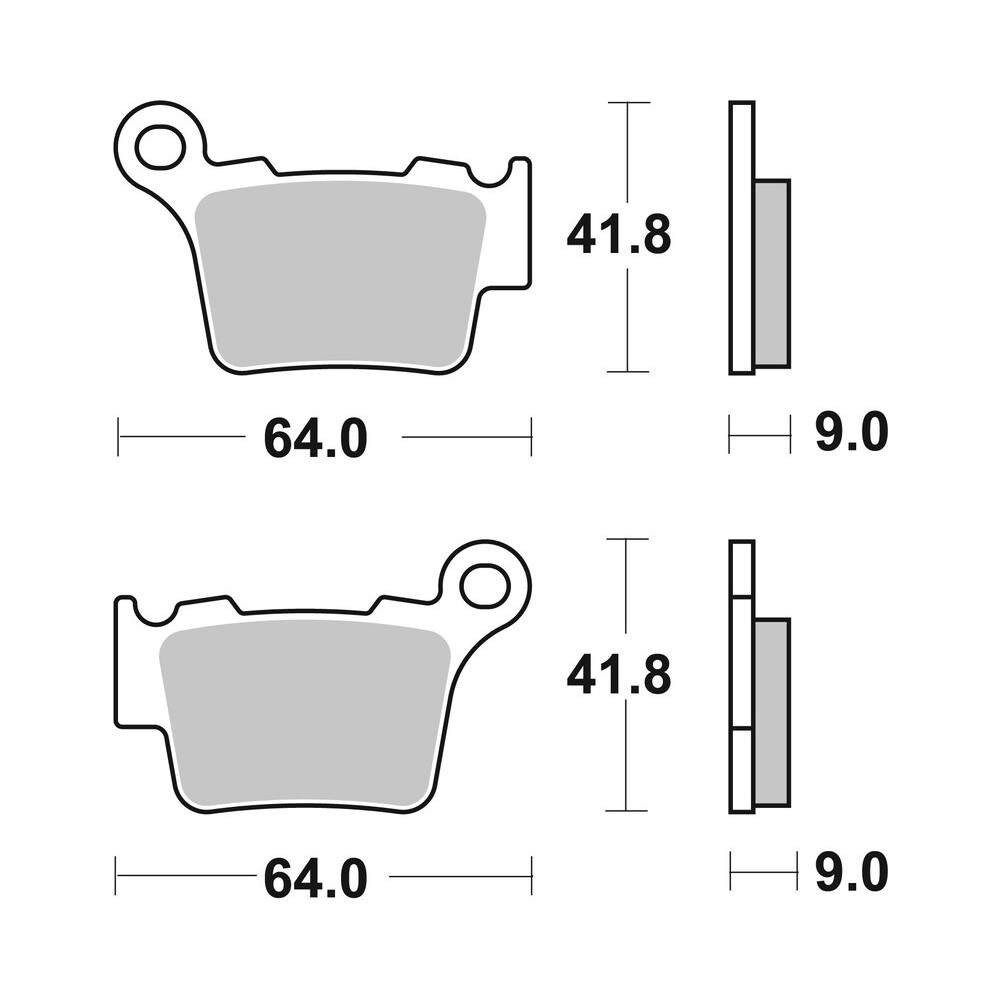 Plaquettes de frein BREMBO Off-Road métal fritté - 07BB27SX