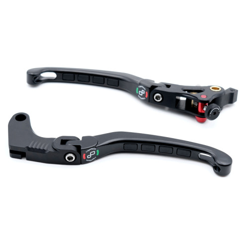Kit levier repliables/reglables LIGHTECH Alien avec inserts caoutchouc noir Yamaha R1