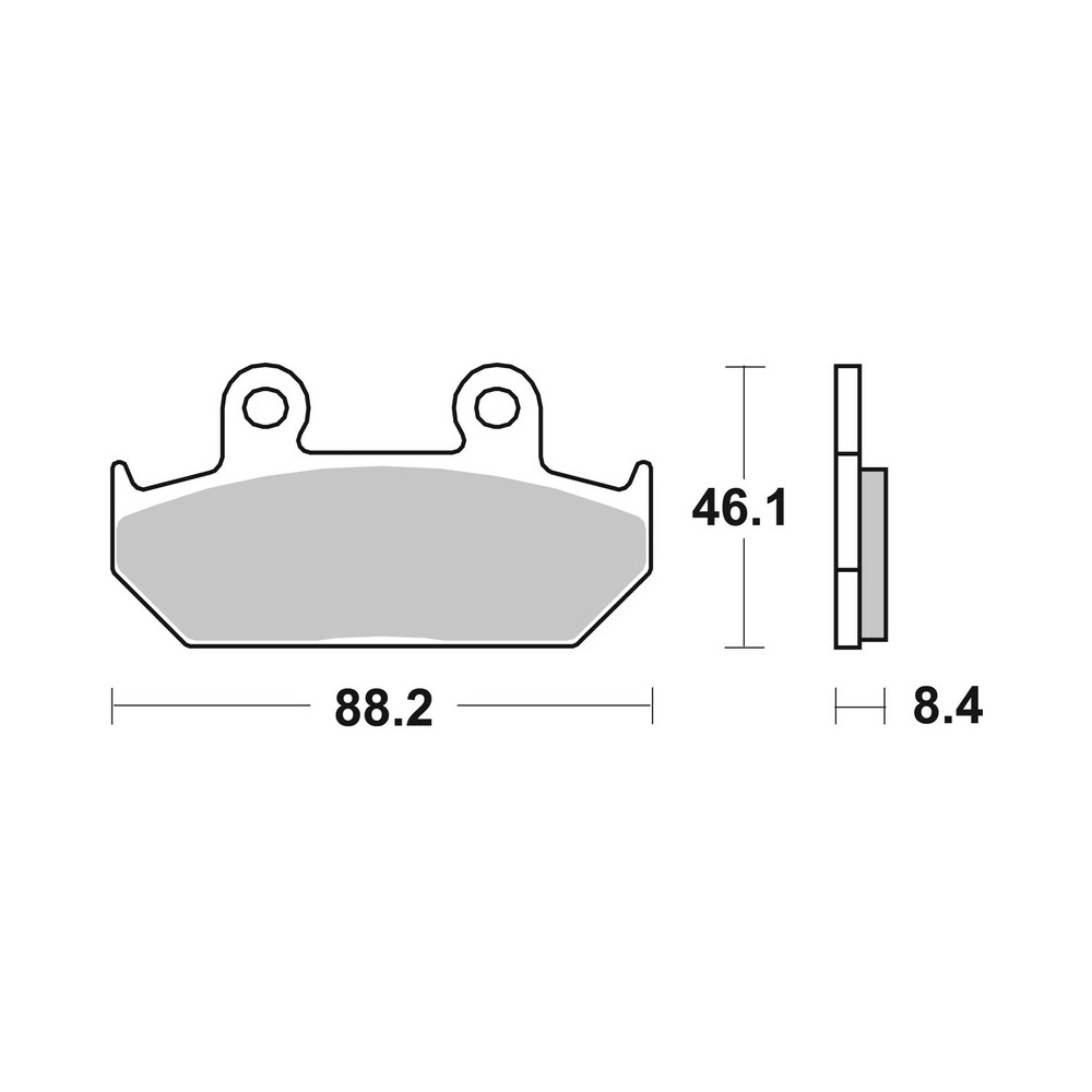 Plaquettes de frein BREMBO route métal fritté - 07HO23SA
