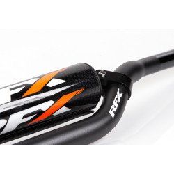 Guidon conique de 28,6 mm RFX Pro F8 (Avec croisillon) (Noir) Windham