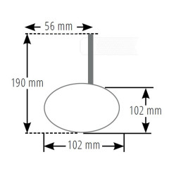 Rétroviseur embout de guidon HIGHSIDER Montana Blast Evo