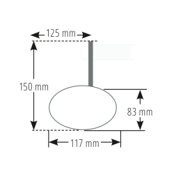Rétroviseur embout de guidon HIGHSIDER Victory-Blast - Court