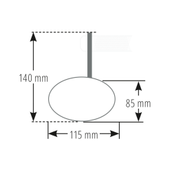 Rétroviseur embout de guidon HIGHSIDER Victory-Slim court