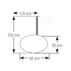 Rétroviseur embout de guidon HIGHSIDER Conero 2 BLACK EDITION court