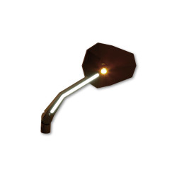 Rétroviseur HIGHSIDER Stealth-X4 (clignotant et feu de position LED) - par paire