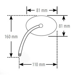 Mini-Rétroviseur SHIN YO chromé rond