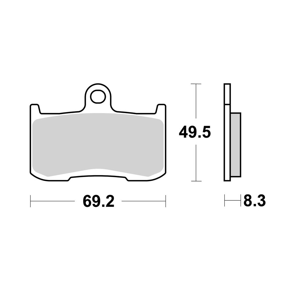 Plaquettes de frein BREMBO carbone céramique - 07KA23RC