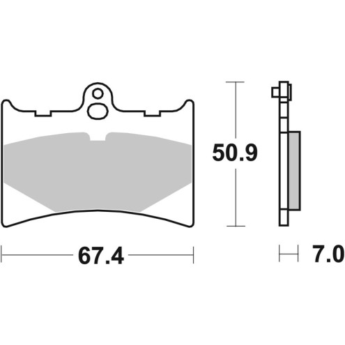 Plaquettes de frein avant BREMBO route/sport métal fritté - Aprilia 125 RS