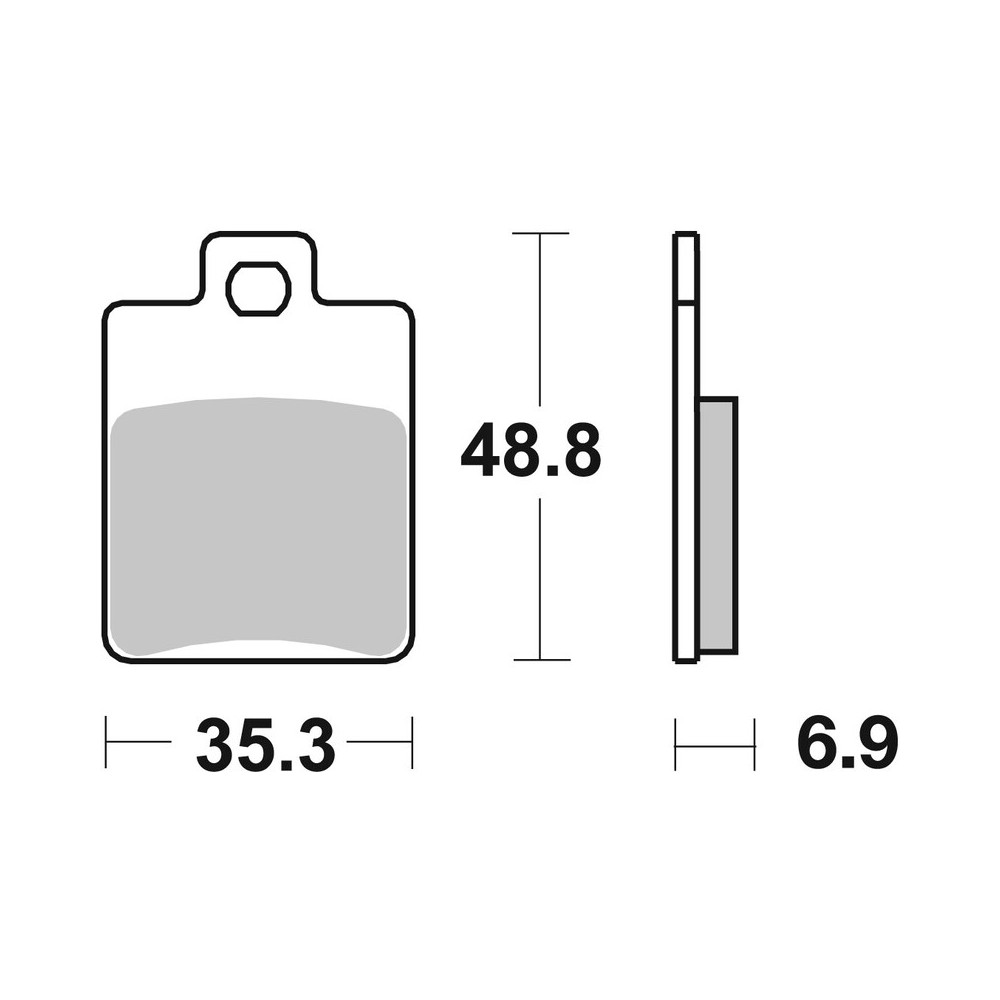 Plaquettes de frein BREMBO Scooter métal fritté - 07019XS