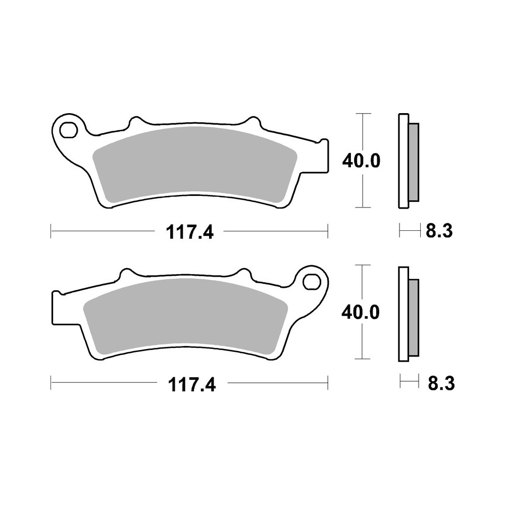 Plaquettes de frein BREMBO Scooter métal fritté - 07045XS