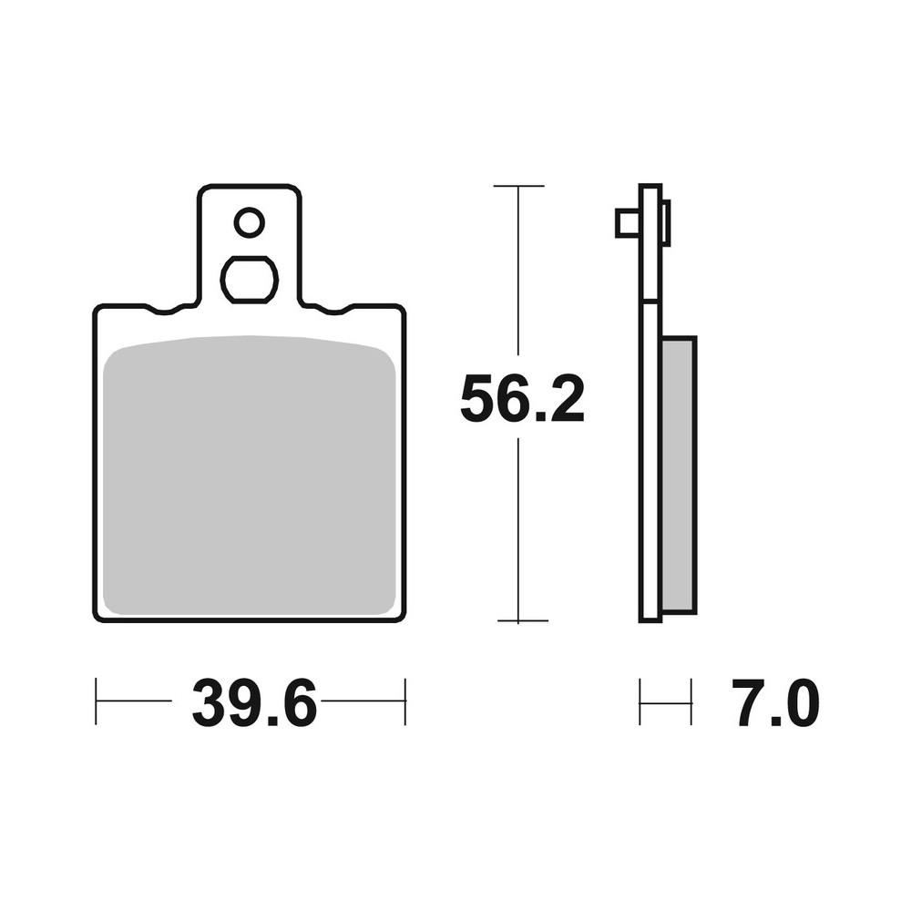 Plaquettes de frein BREMBO route métal fritté - 07BB01SP