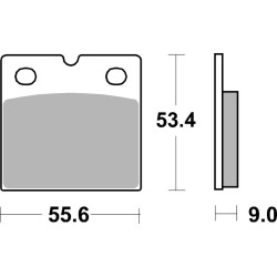 Plaquettes de frein BREMBO...