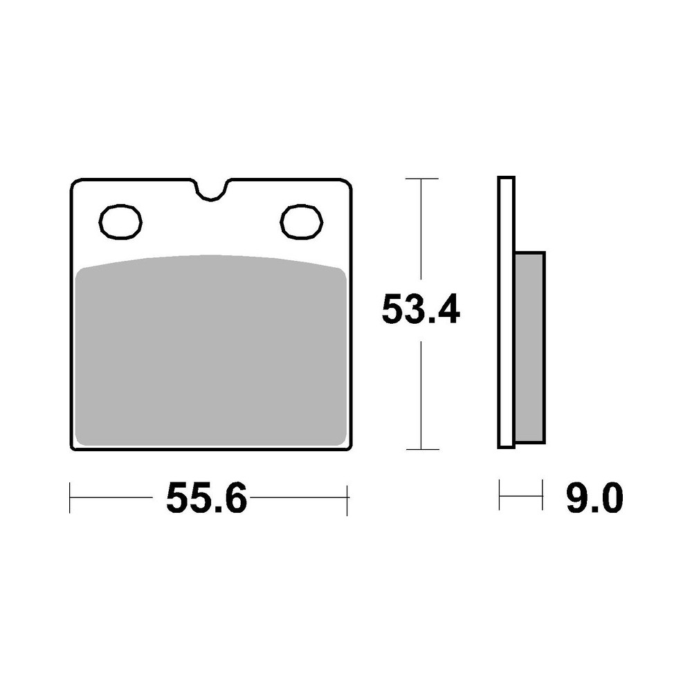 Plaquettes de frein BREMBO route métal fritté - 07BB14SP