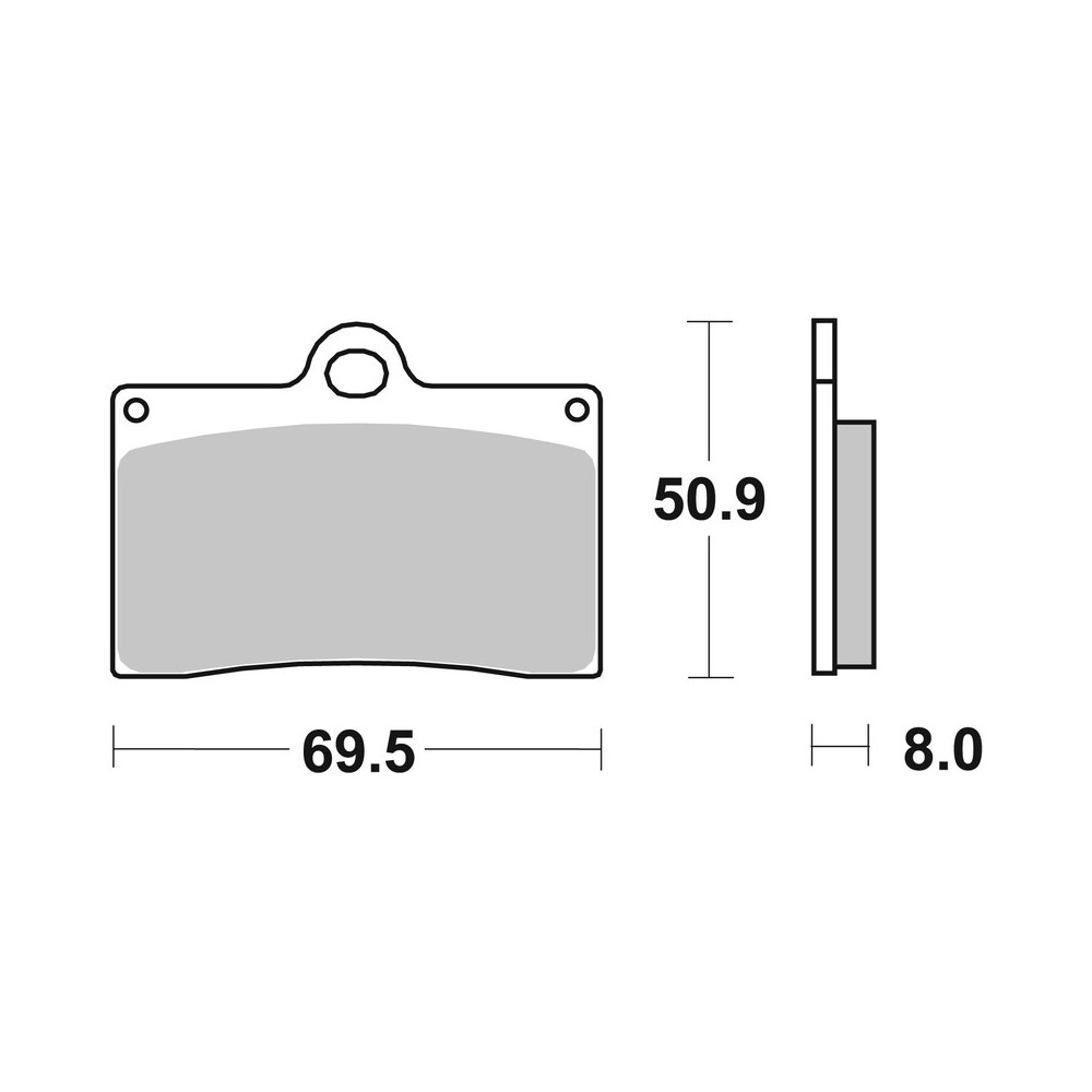 Plaquettes de frein BREMBO route carbone céramique - 07BB1507