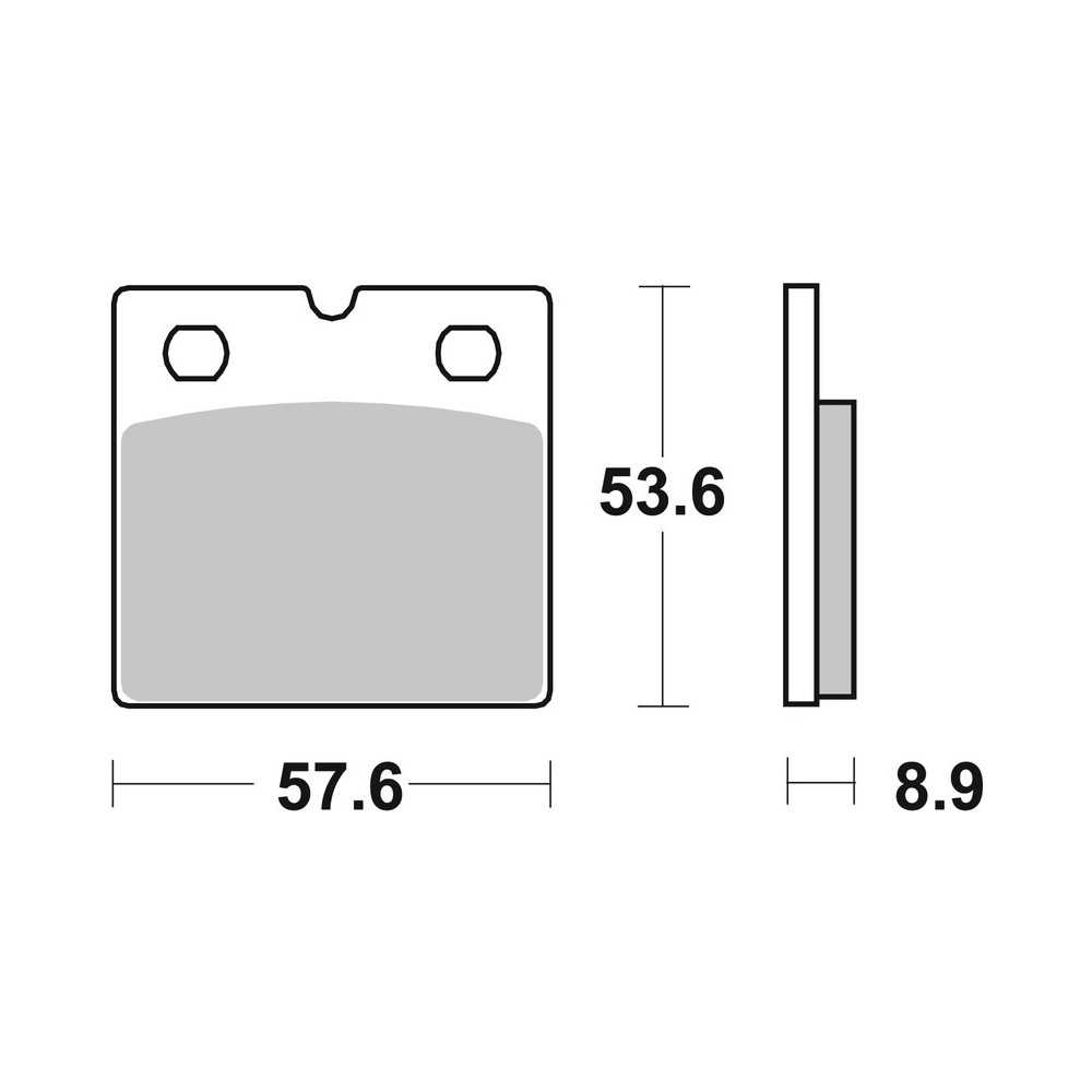 Plaquettes de frein BREMBO route carbone céramique - 07BB2107
