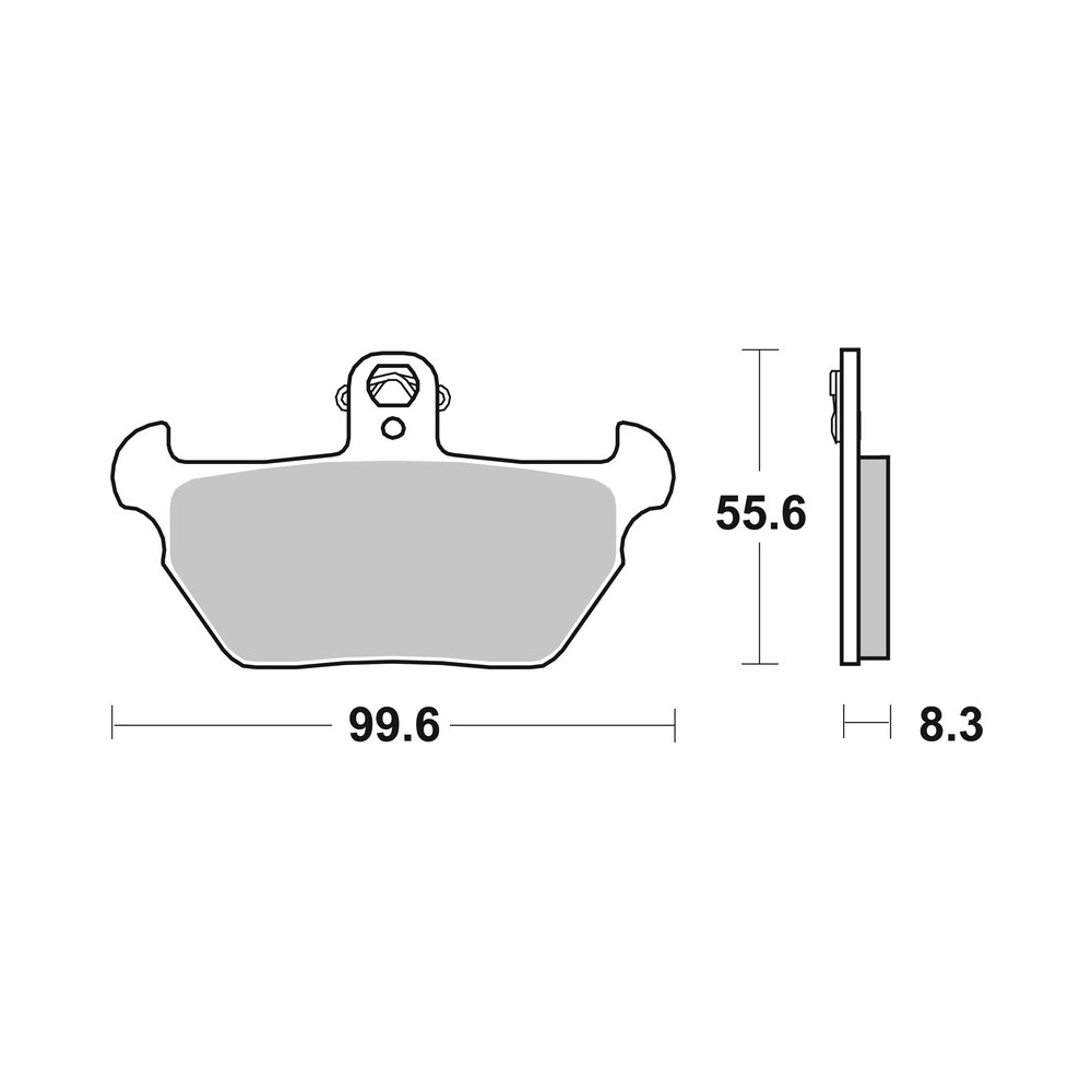 Plaquettes de frein BREMBO route métal fritté - 07BB22LA