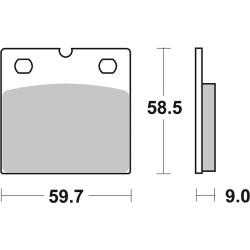 Plaquettes de frein BREMBO...