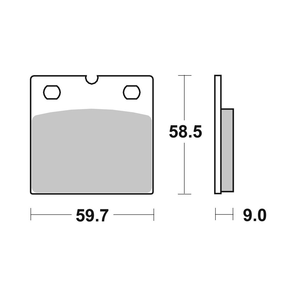 Plaquettes de frein BREMBO route carbone céramique - 07BB2307