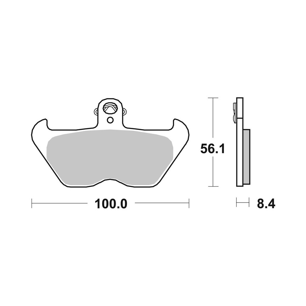 Plaquettes de frein BREMBO route métal fritté - 07BB24SA