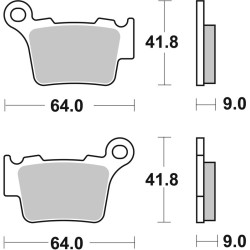 Plaquettes de frein BREMBO...