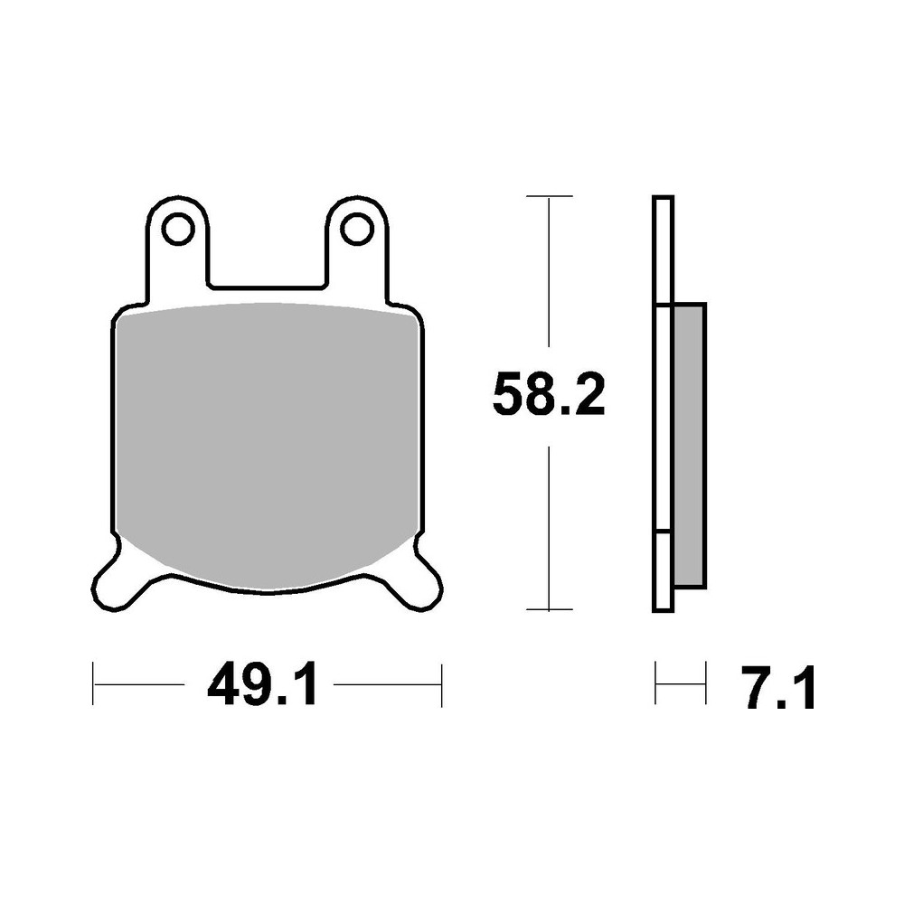 Plaquettes de frein BREMBO route carbone céramique - 07GR0204