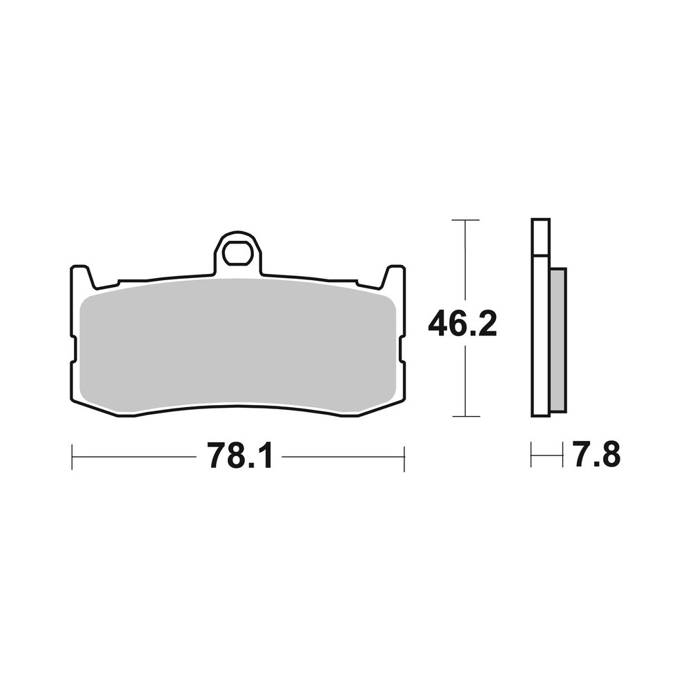 Plaquettes de frein BREMBO route métal fritté - 07GR06SA